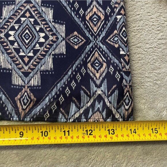 Vince Camuto Navy Abstract Sleeveless Wide Leg Jumpsuit - Picture 12 of 13